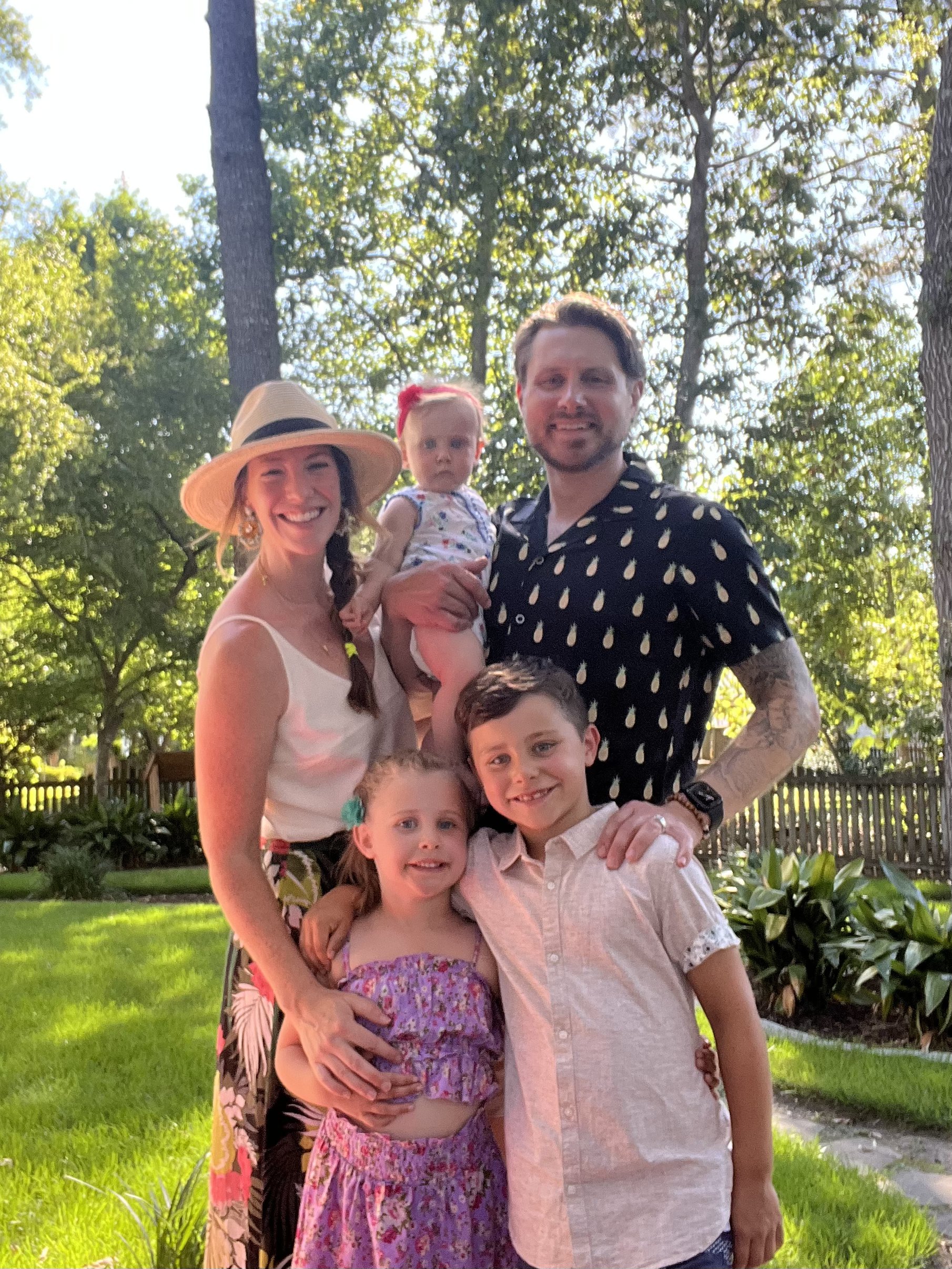 Caitlin Hazelgrove and family
